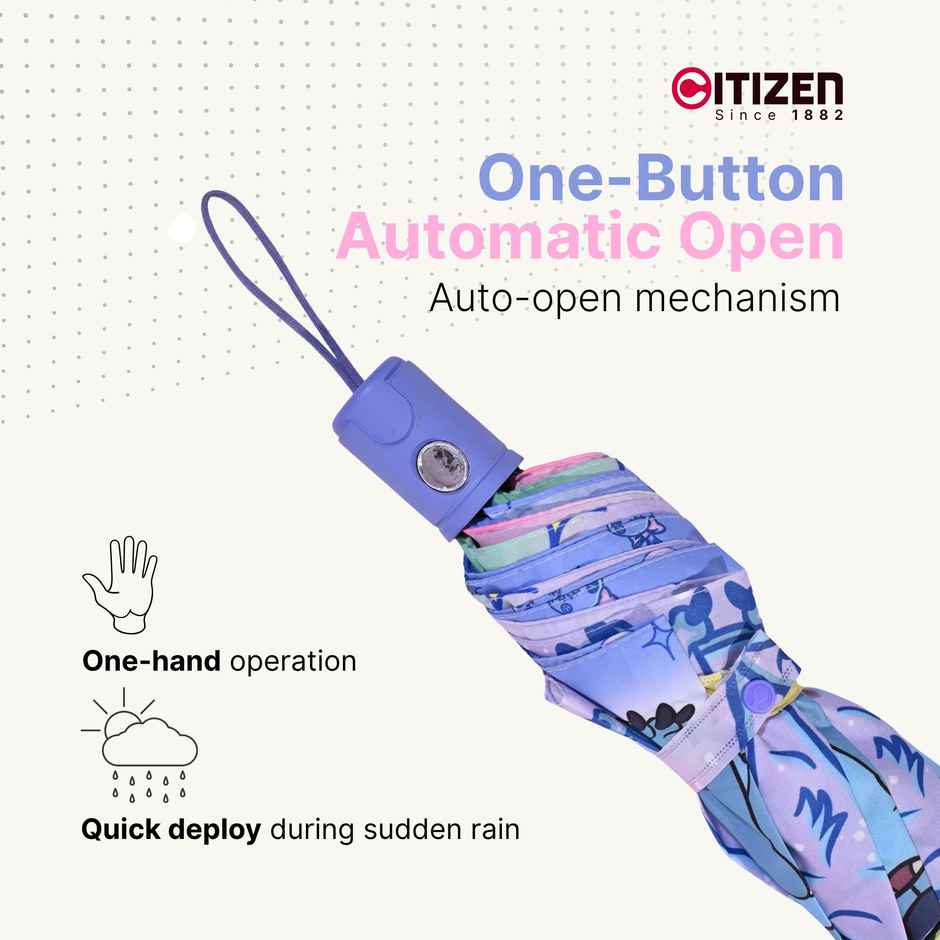 Citizen 3 Fold Auto Kids Umbrella Lilo Stitch Print
