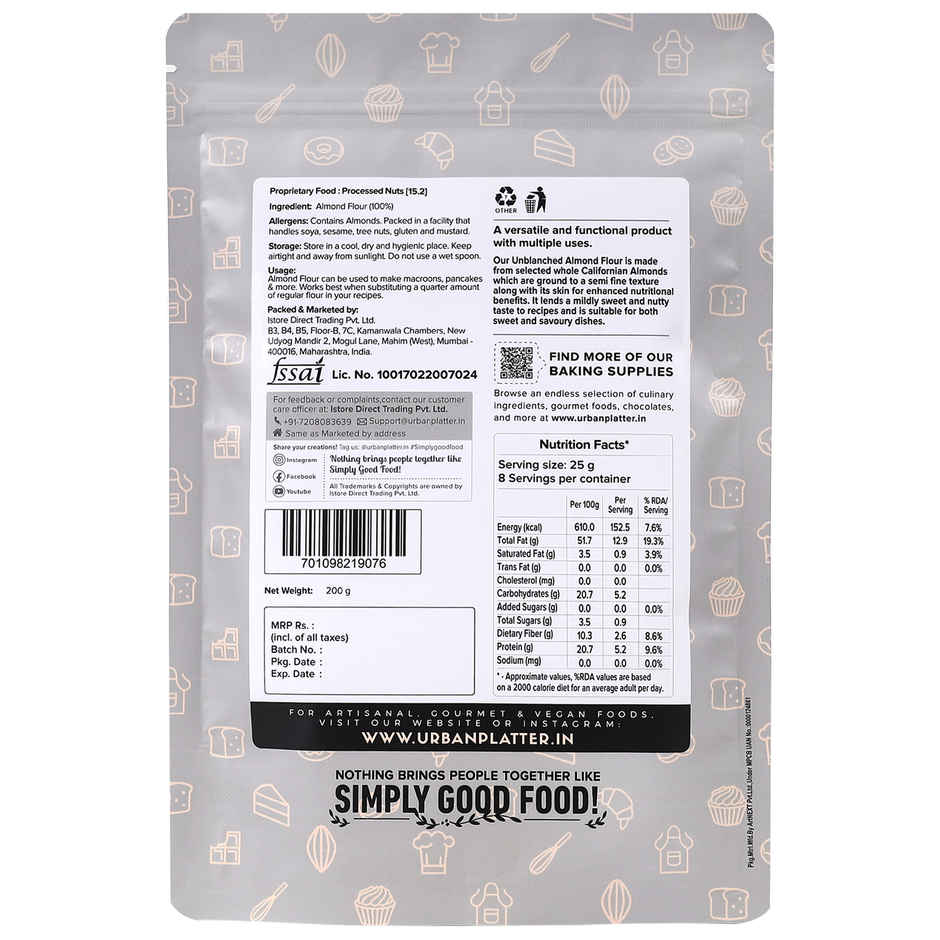 Urban Platter California Almond Flour