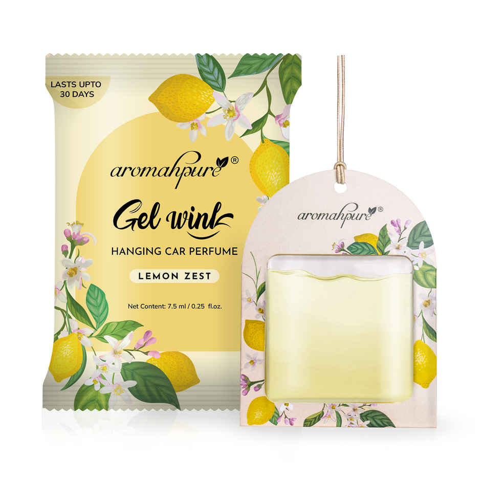 Aromahpure Gel Wink Car Perfume - Lemon Zest | Long-Lasting | 30 Days
