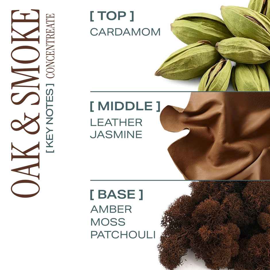 HIRA Oak & Smoke Eau De Perfume Mini | for Men with Leather & Cardamom Notes