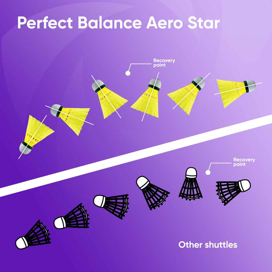 Solpro Aero Star Nylon Badminton Shuttlecock