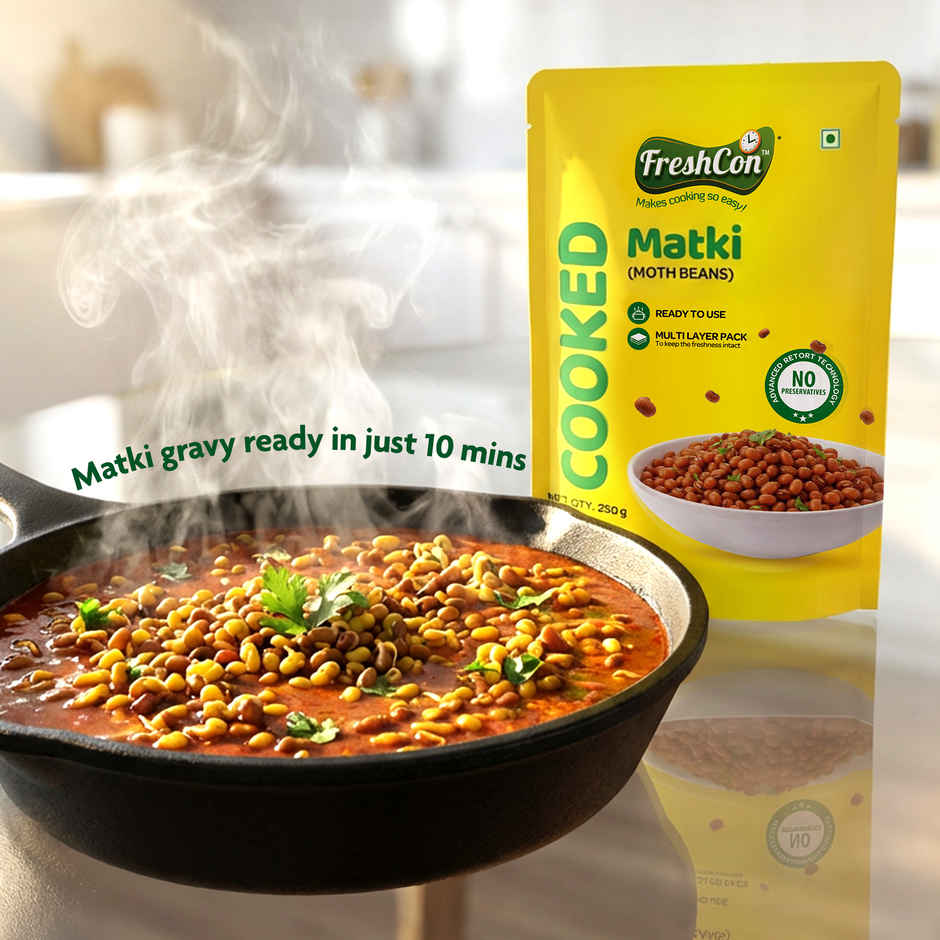 Freshcon Cooked Matki | Moth Beans