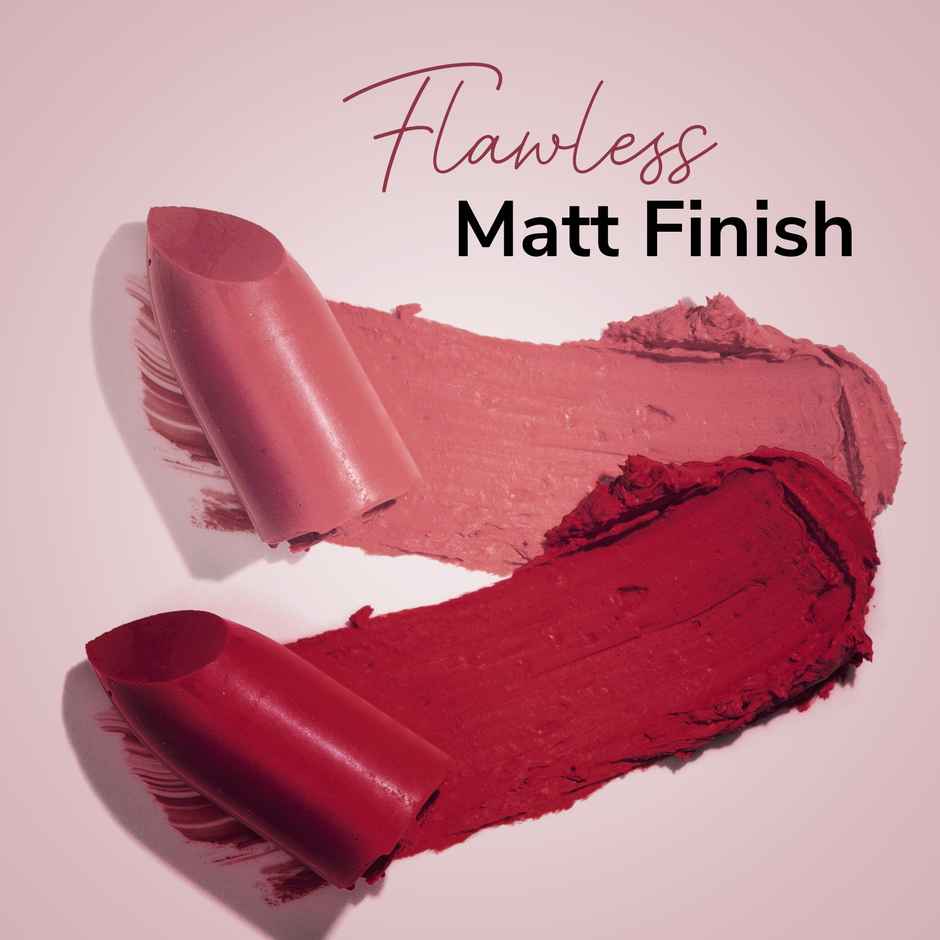 Mila Beaute Matte Lipstick Set of 3 Long-Lasting | Lightweight | Rich Pigment | Mauves & Pinks