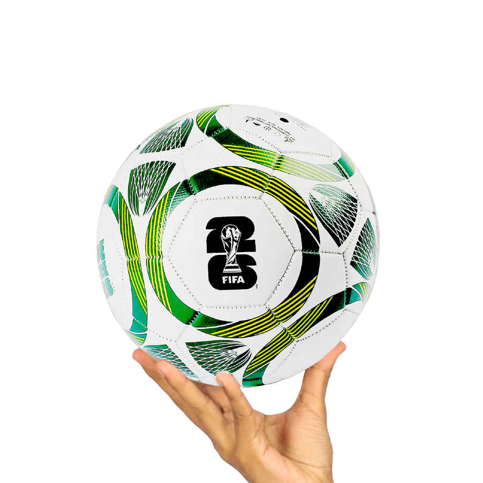 FIFA World Cup 2026 Official Licensed Football | Size 5 | PP | WR26 | White & Green
