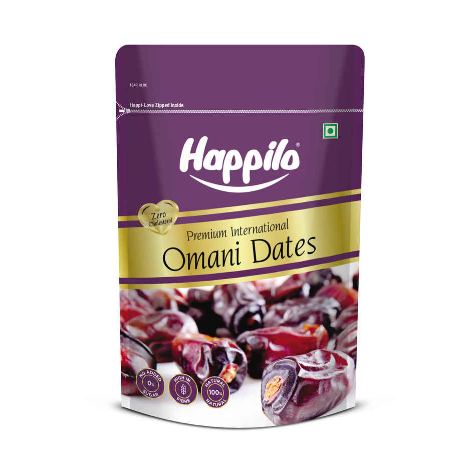 Happilo Premium Omani Dates|Naturally Sweet Khajur|No Added Sugar