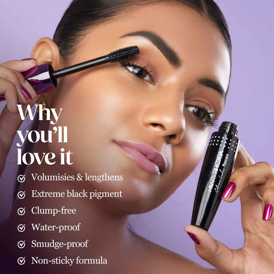 Hilary Rhoda Extreme Lashes Mascara | Volumizing & Lengthening Mascara | Waterproof & Long Lasting