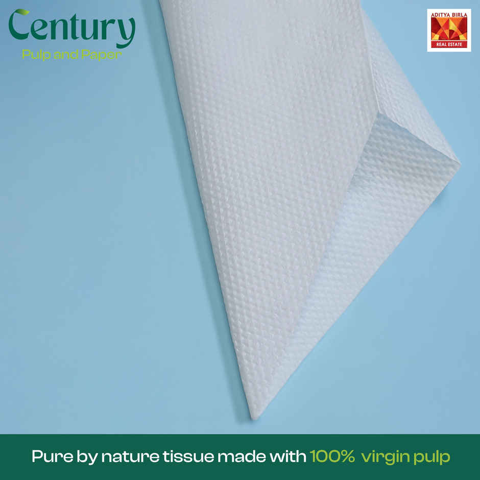 Century 1 Ply 100% Virgin Pulp Tissue Paper Napkins 80 Pulls - 27x30 cm