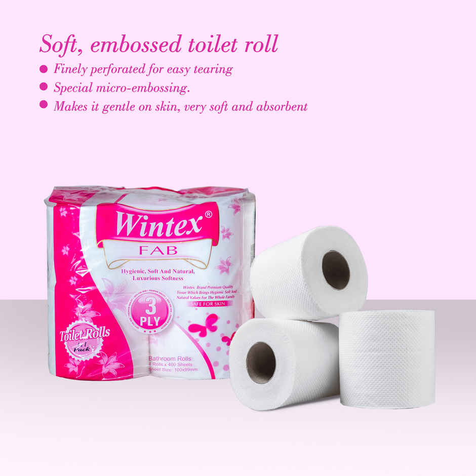 Wintex Fab Toilet Roll 4x1(3Ply)