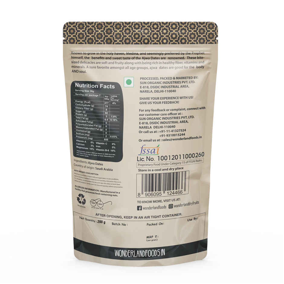 Wonderland Foods Ajwa Dates