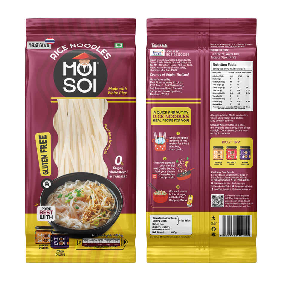 Moi Soi Rice Noodles Made with Rice