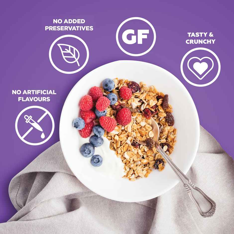 Yoga Bar Muesli Dark Chocolate & Cranberry,Breakfast Cereals, Protein Granola, Gluten Free