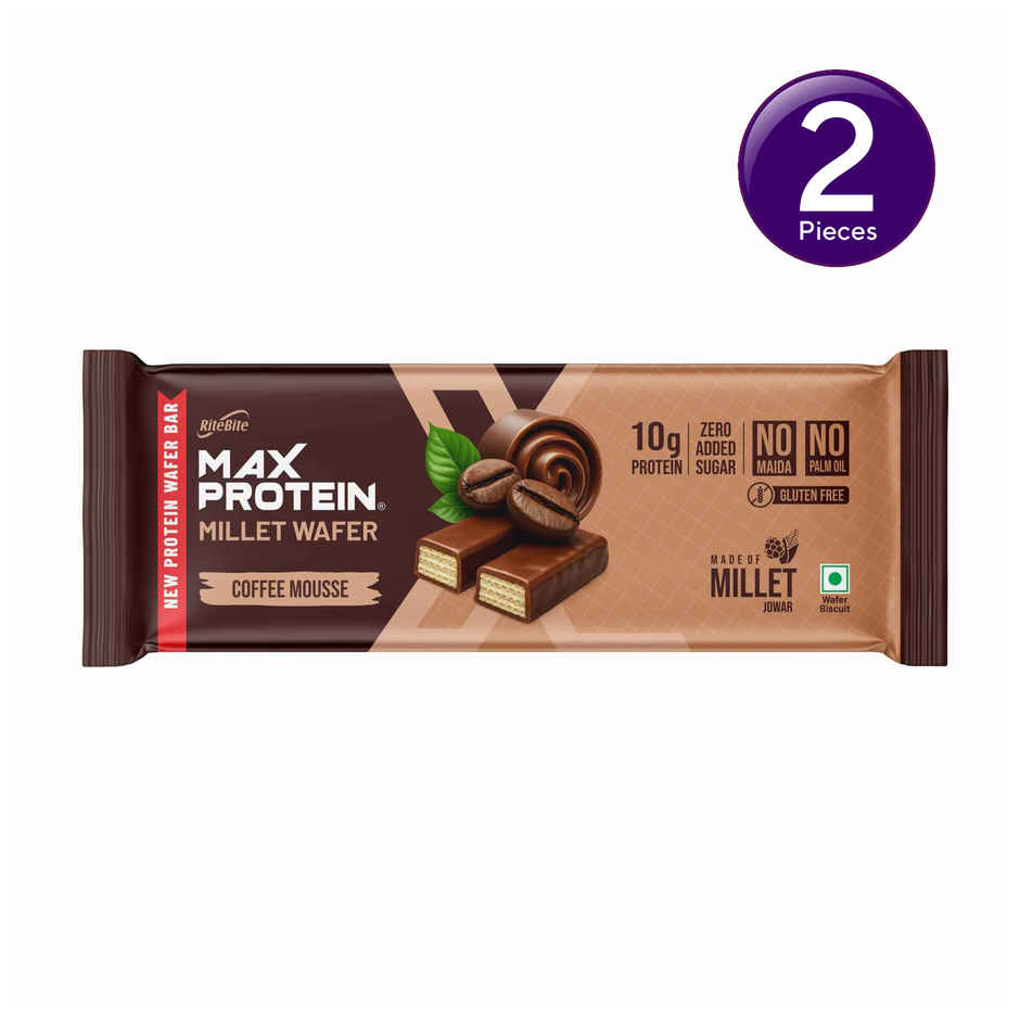 RiteBite Max Protein Choco Temptation 10g Protein Millet Wafer Bar Combo 
