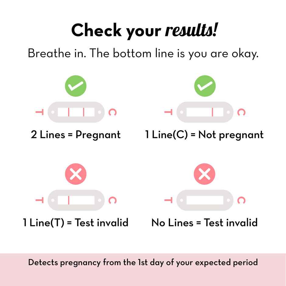 Plush Preg-Oh! Midstream Pregnancy Test Kits, Rapid One Step Home Test 99% Accuracy