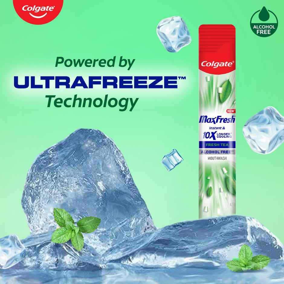 Colgate MaxFresh Mouthwash Sachet Stick Travel & Daily Freshness 0% Alcohol - Fresh Tea