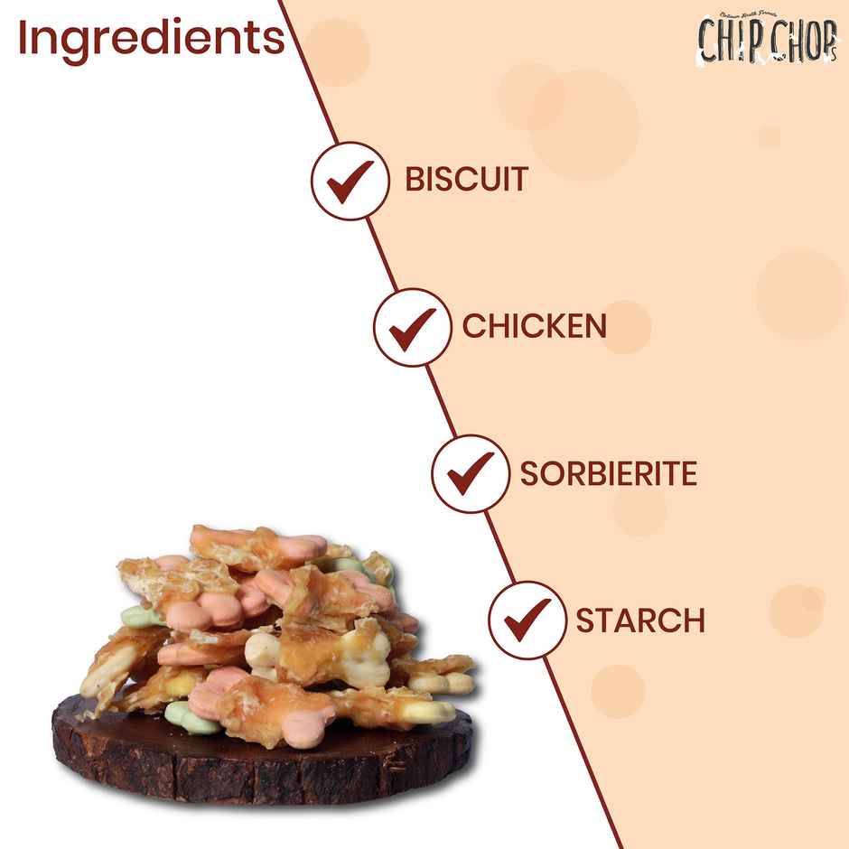Chip Chops Biscuit Twined with Chicken Dog Treat