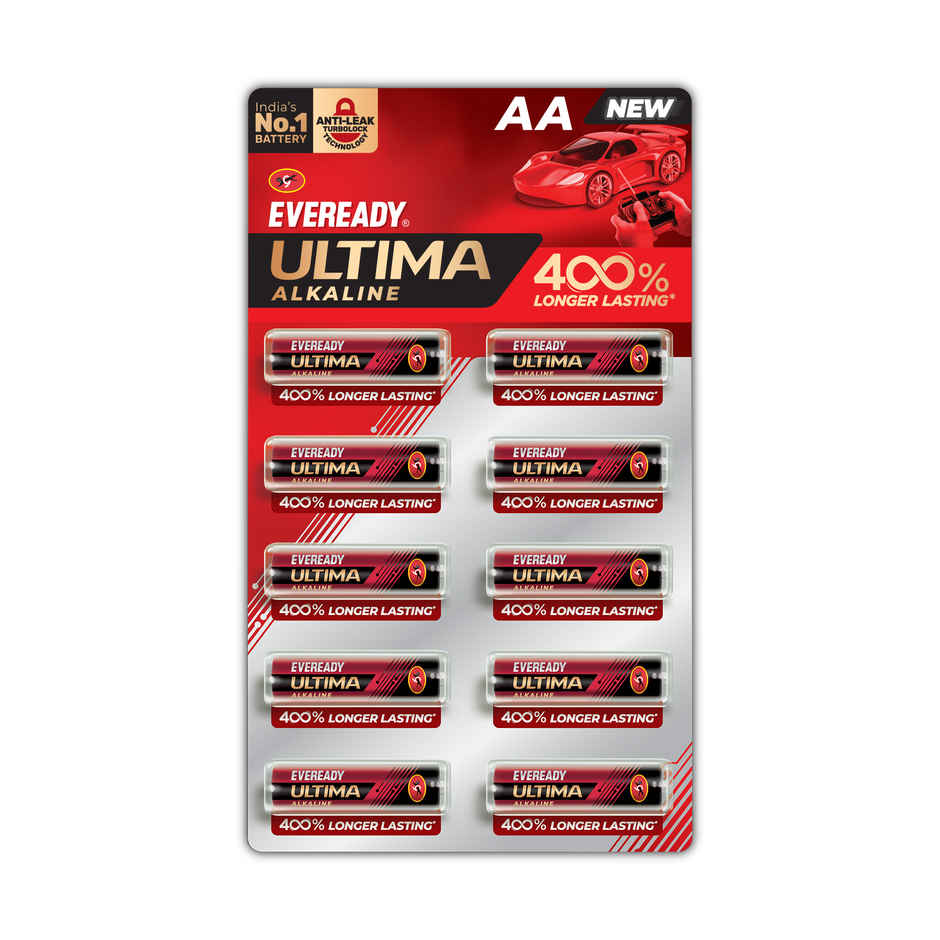 Eveready Ultima Alkaline AA Battery | 400% Longer Lasting