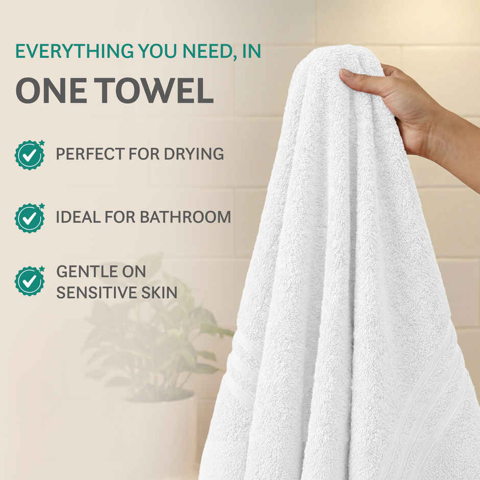 myTrident Comfort Living Cotton Hand Towel Set | Baby Talc