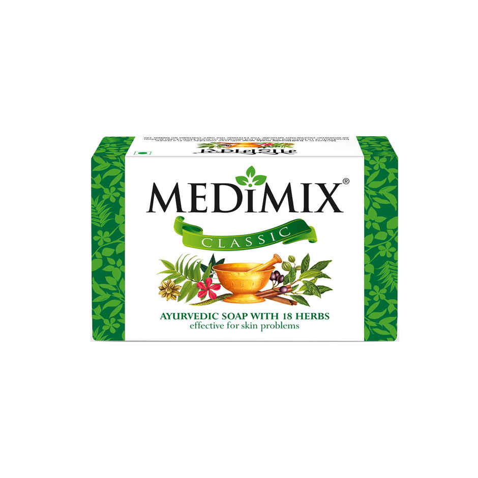 Medimix Classic Ayurvedic Traditionally Made Soap with 18 Herbs