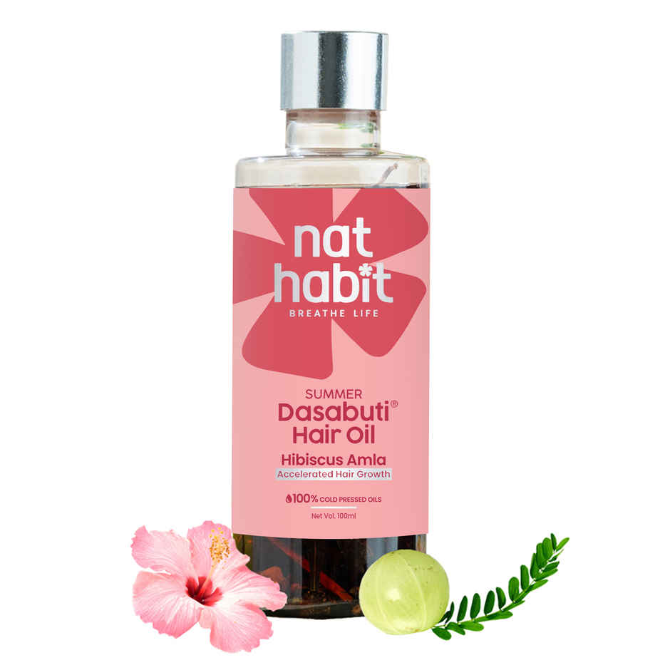 Nat Habit Hibiscus Amla Hair Oil For Hairfall & Hair Growth