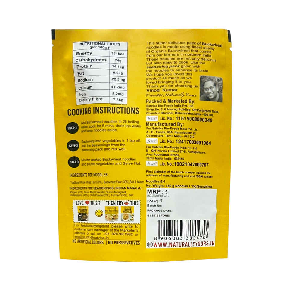 Naturally Yours Buckwheat Noodles