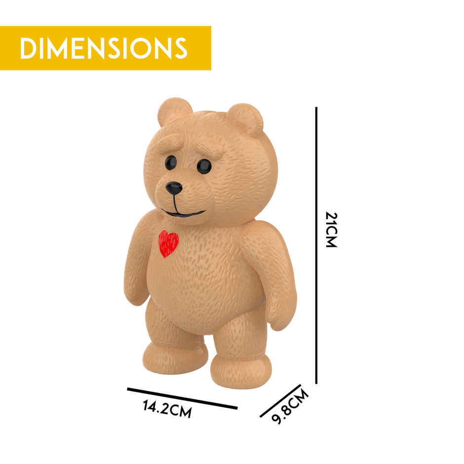 SEEDO Touch Control Educational Battery Powered, Plastic Learning Toy - Brainy Bear | Brown