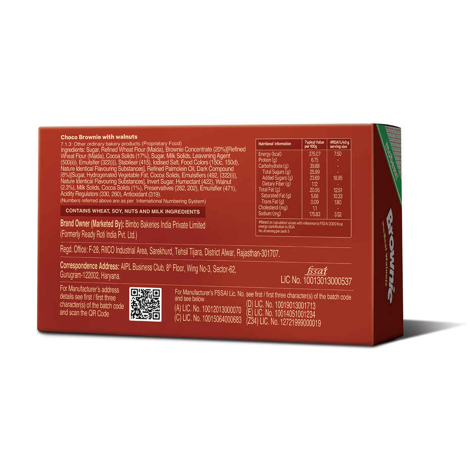 Modern Walnut Brownie | Bakery Delight