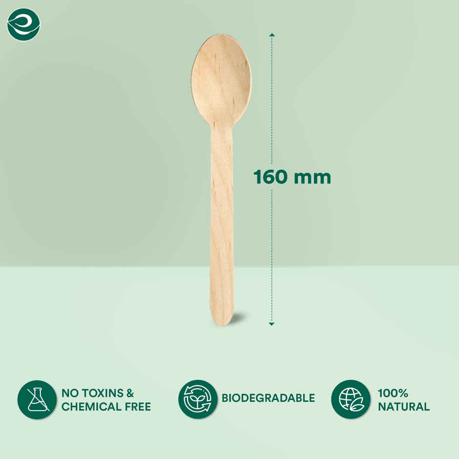 Eco Soul 160 mm | 50 Count | Disposable Spoon