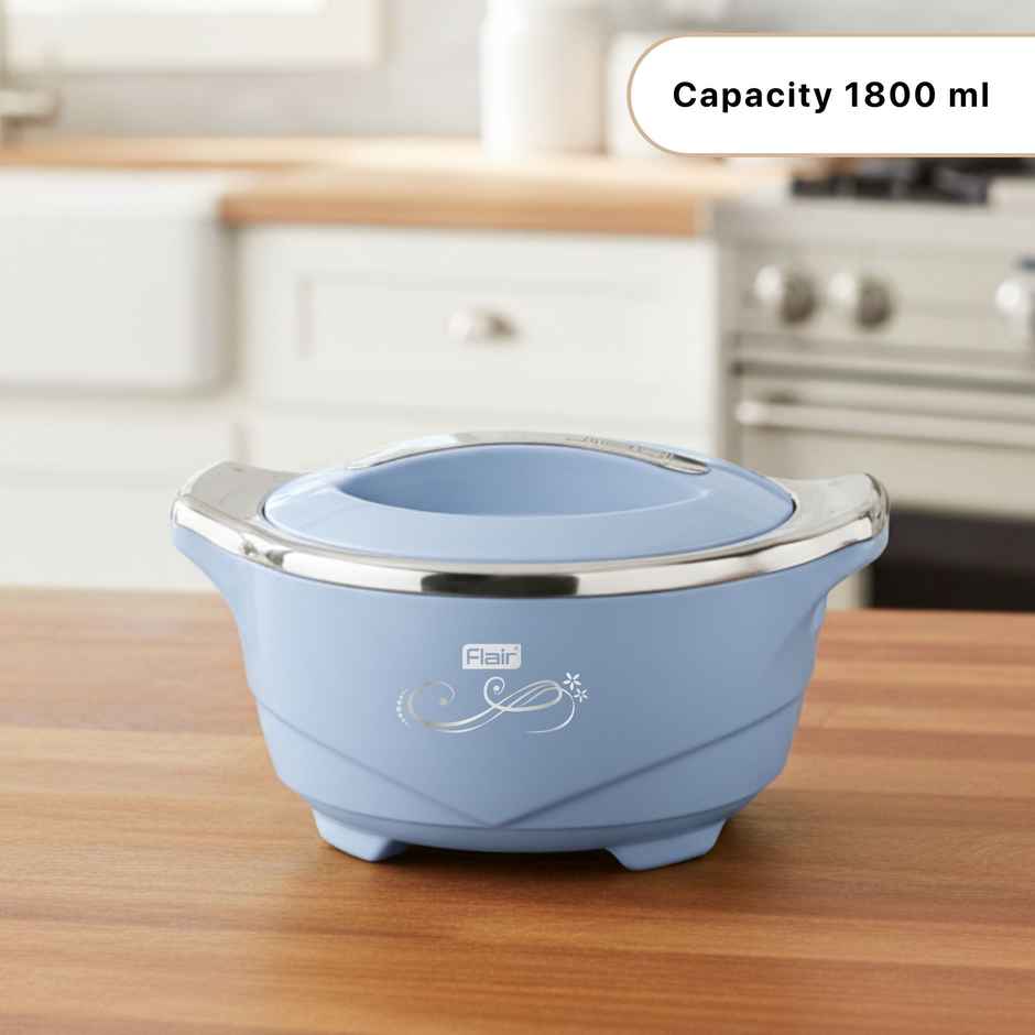 Flair Empire Insulated Inner Steel Casserole | Blue - 1.8L