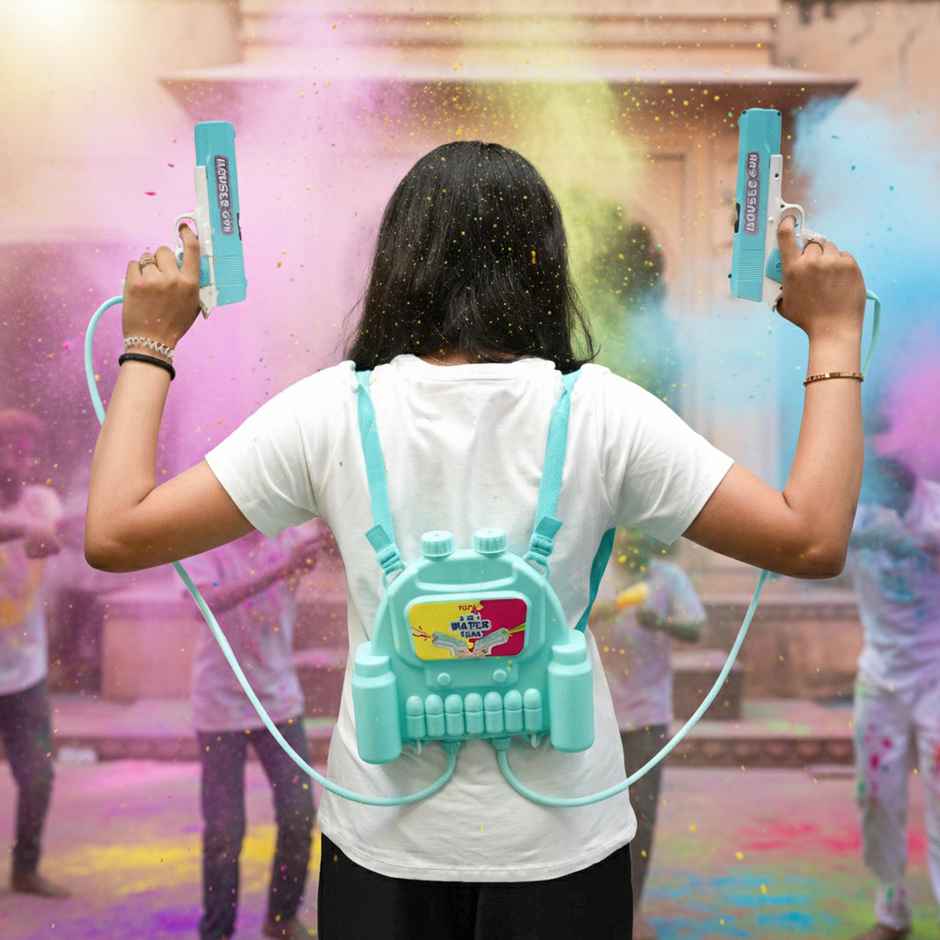 Dual Mouser Gun Holi Water Tank Pichkari | Tota
