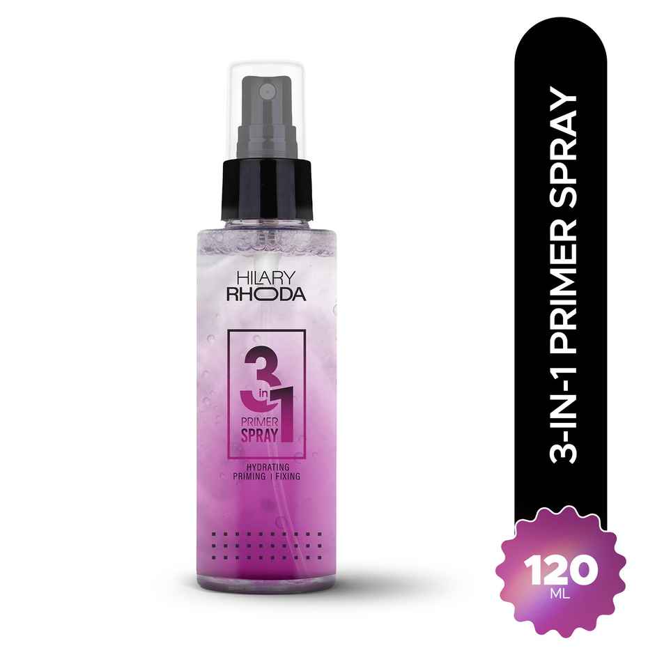 Hilary Rhoda 3-in-1 Primer Spray | Water-Based Primer | Refreshes Face & Blurs Pores | Dewy Finish