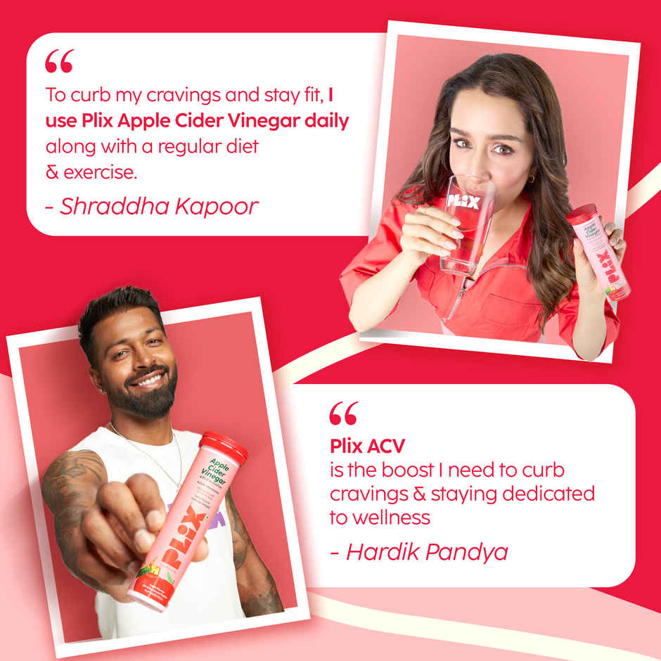 Plix The Plant Fix Apple Cider Vinegar - Apple Burst (Pack of 4)