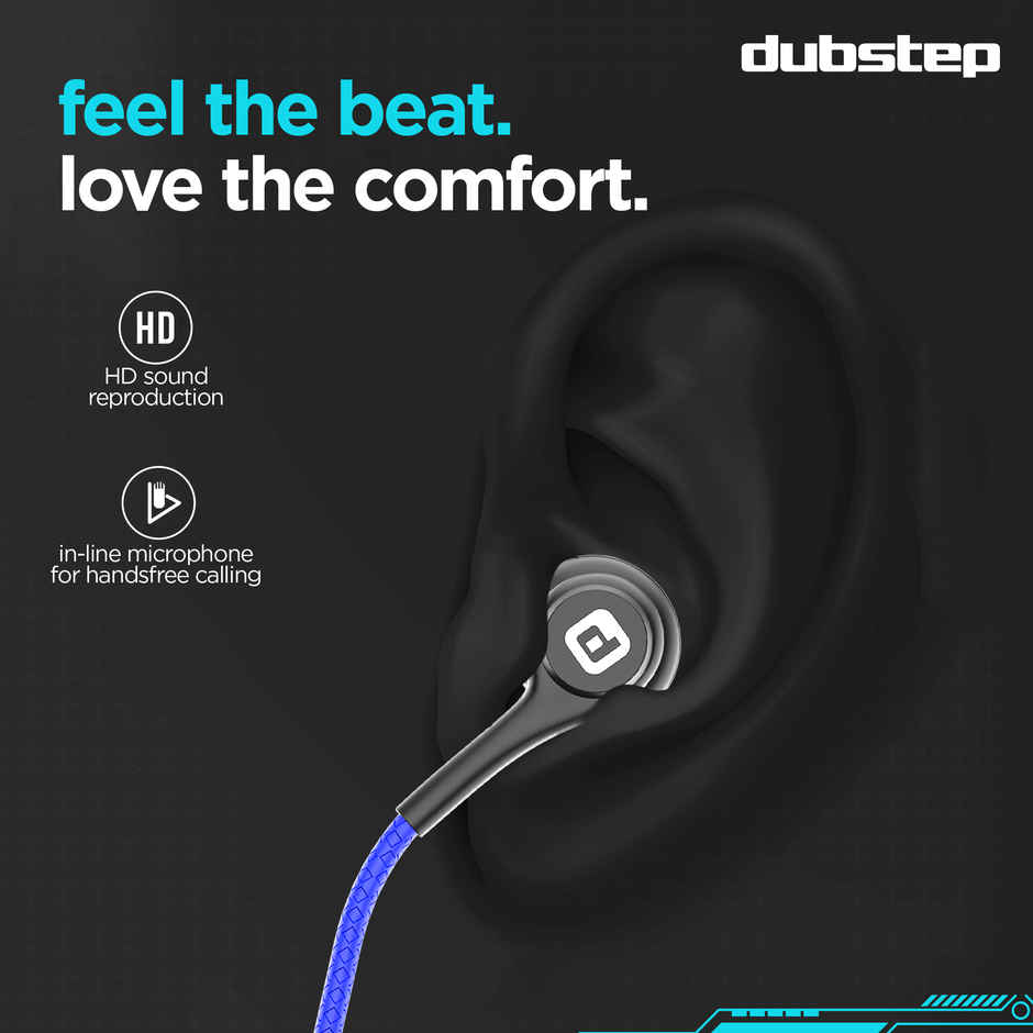 Dubstep Squad M9 With X-Bass Technology, 10Mm Dynamic Drivers In-Ear Wired Earphones With Mic