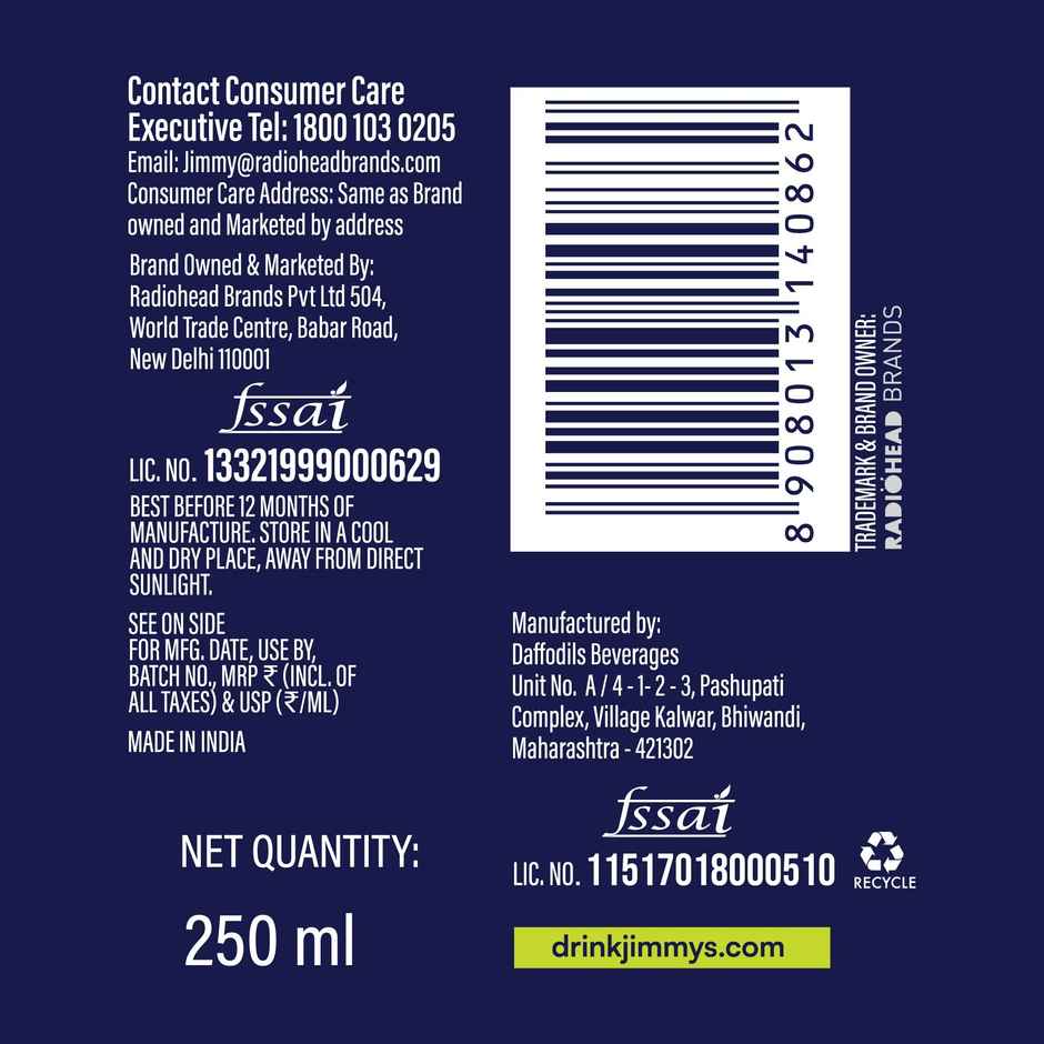 Jimmy's Cocktails Mint Mojito | Refreshing & Fruity