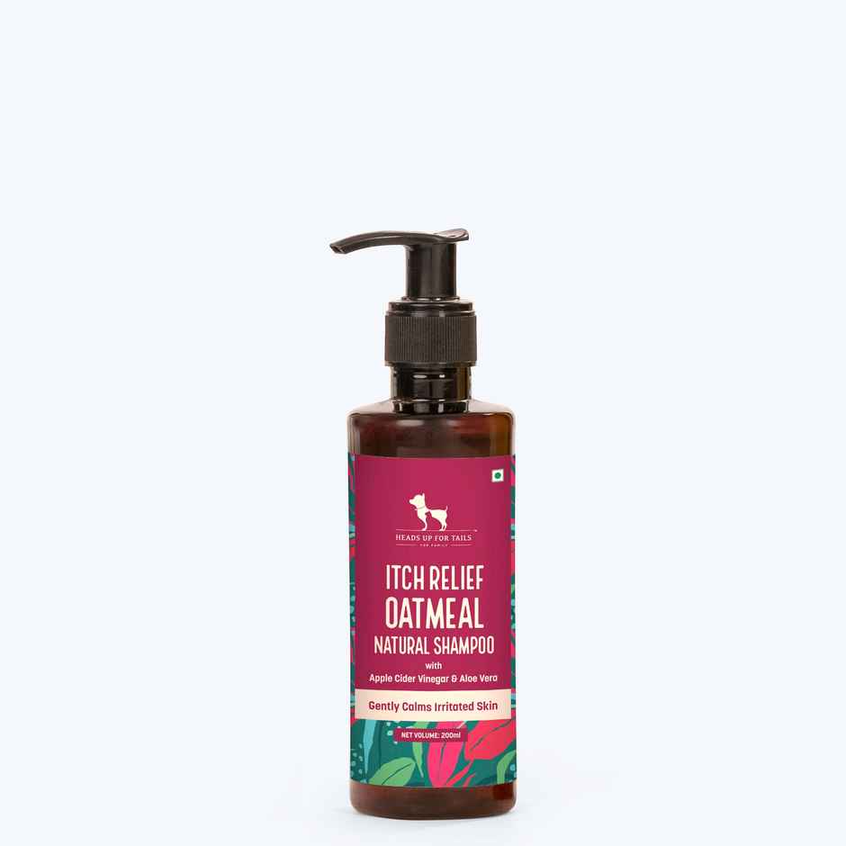 HUFT Natural Itch Relief Oatmeal Dog Shampoo Apple Cider Vinegar Aloe Vera