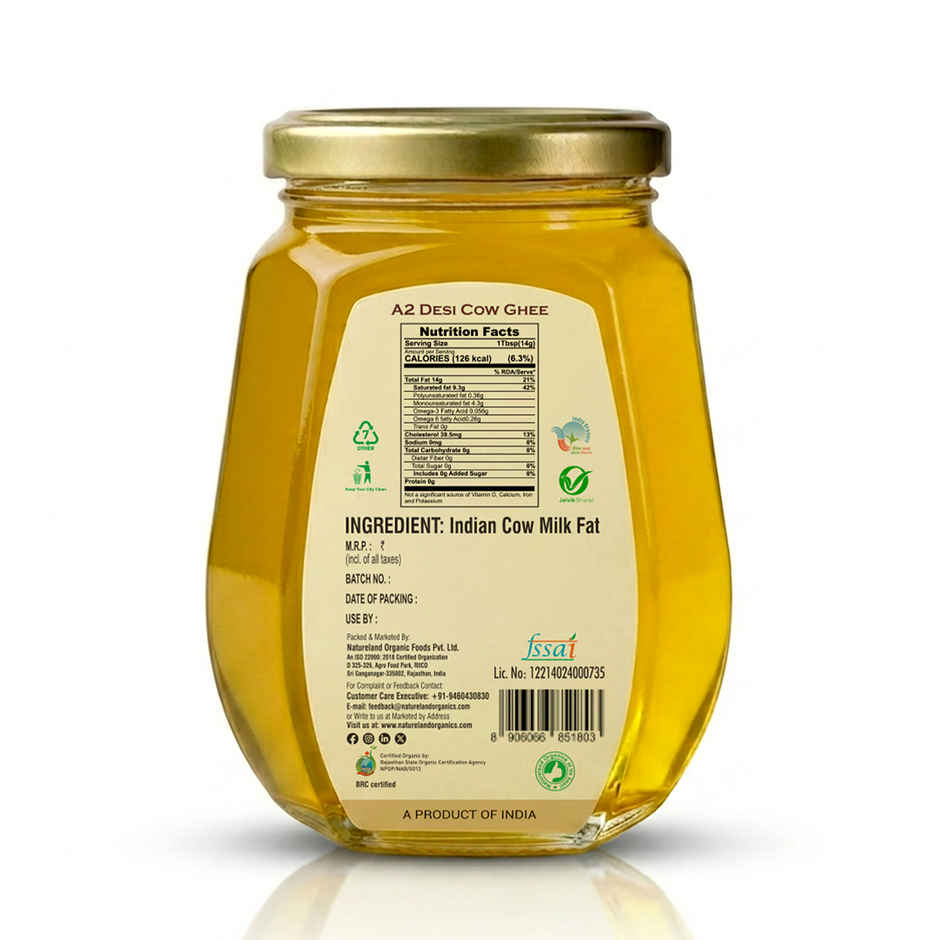 Natureland Organics A2 Cow Ghee