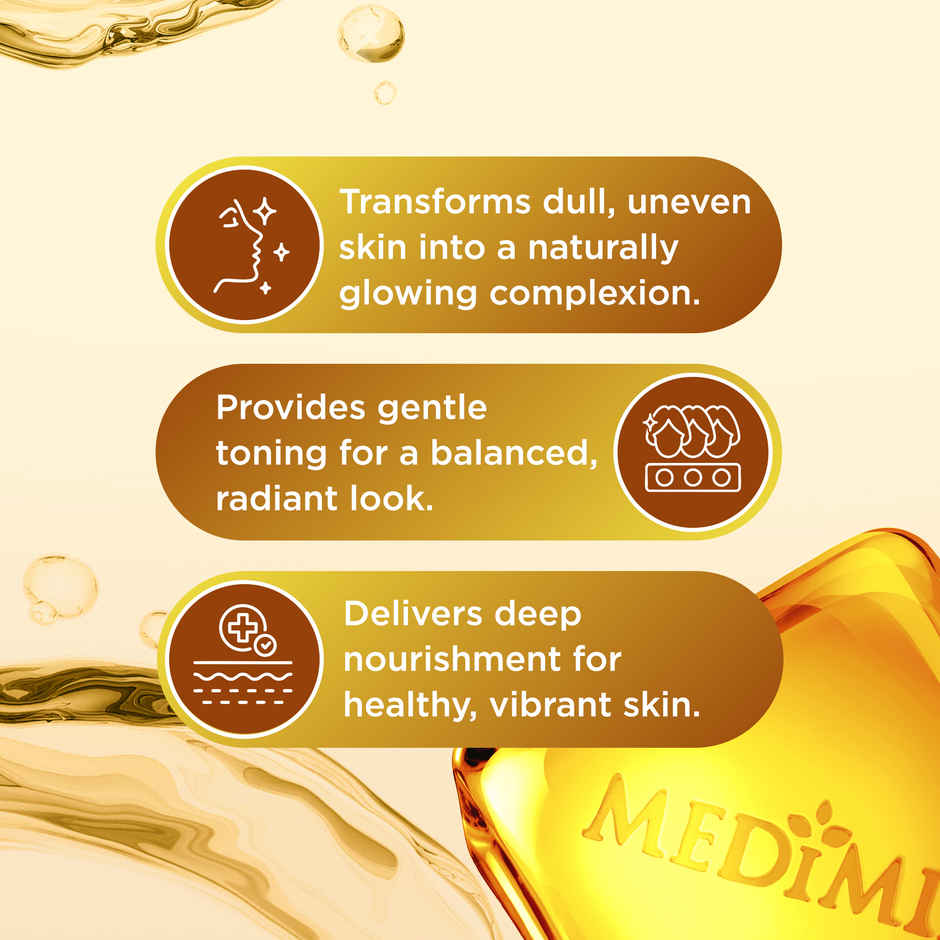 Medimix Clear Glycerine Natural Toning Bathing Soap with Tea Tree Oil & Honey