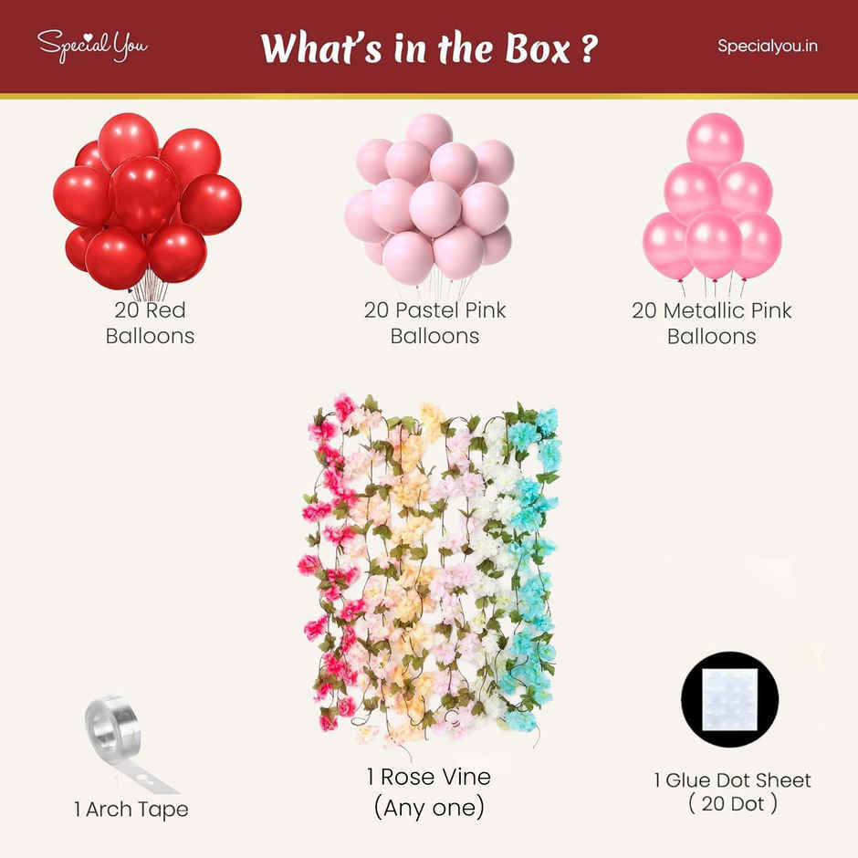 Red & Pink Balloons for Decoration | Special You