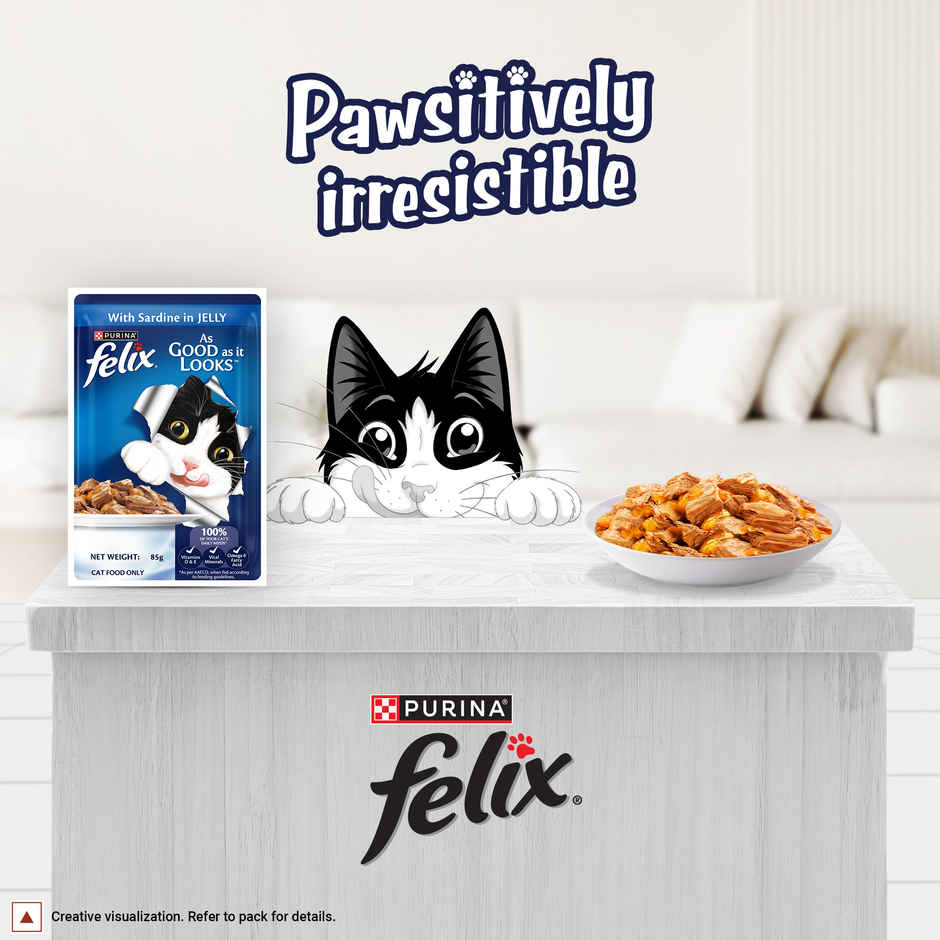 Felix Sardine with Jelly Adult Cat Wet Food