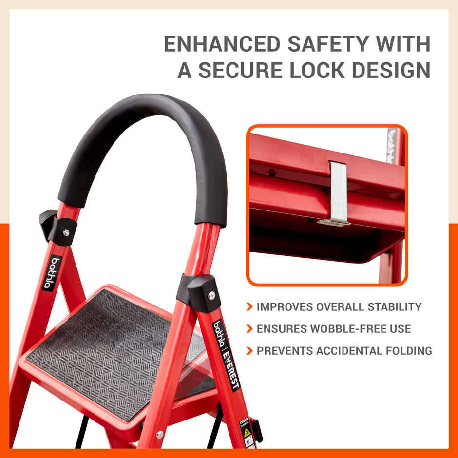 Bathla Everest 5 Step Steel Ladder
