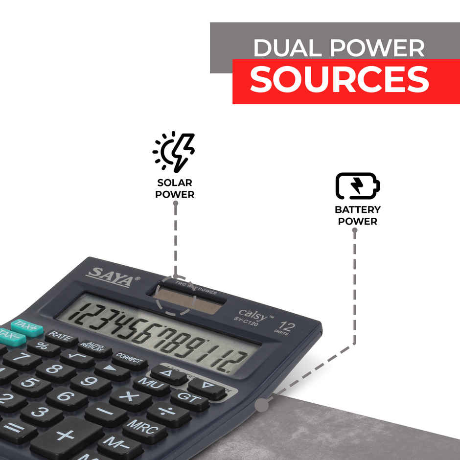 Saya Calsy Check & Correct Desktop Calculator | Classic Calculator for Office & Business