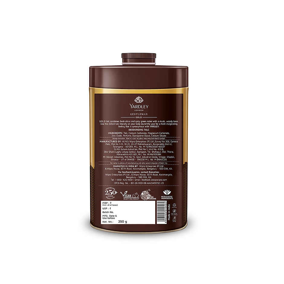 Yardley London Gold Perfumed Talc