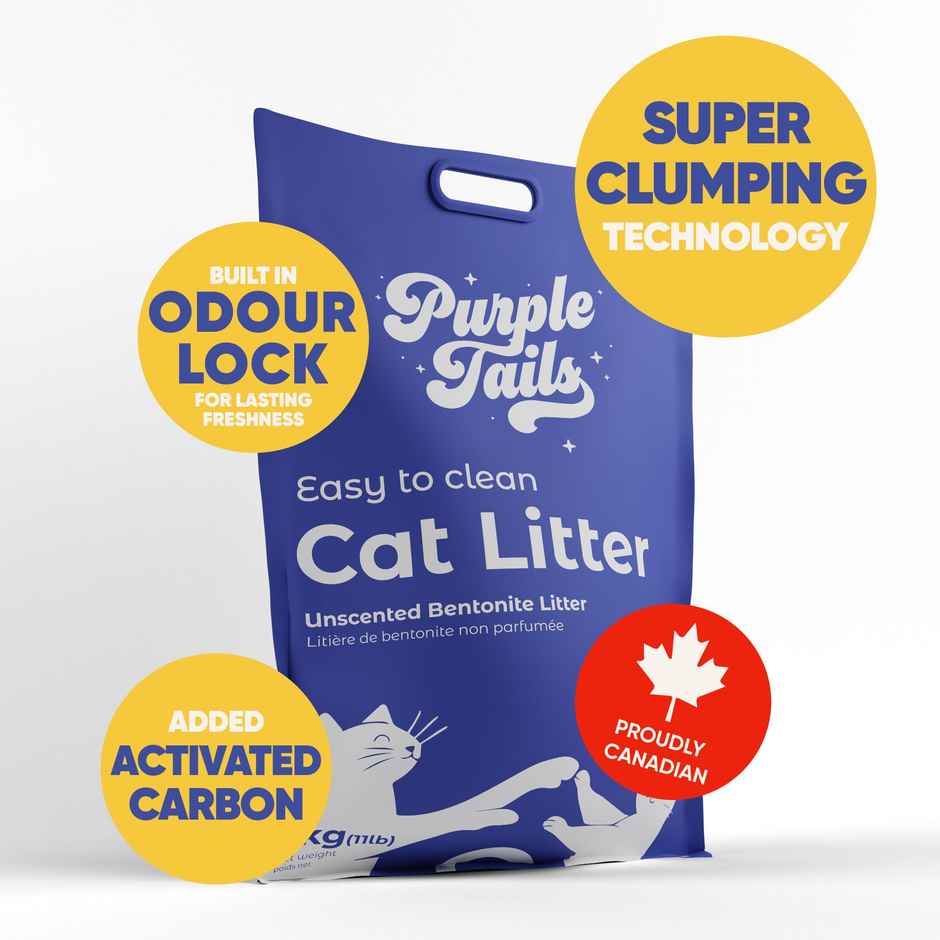 Purple Tails Canada Activated Carbon Cat Litter (Unscented)