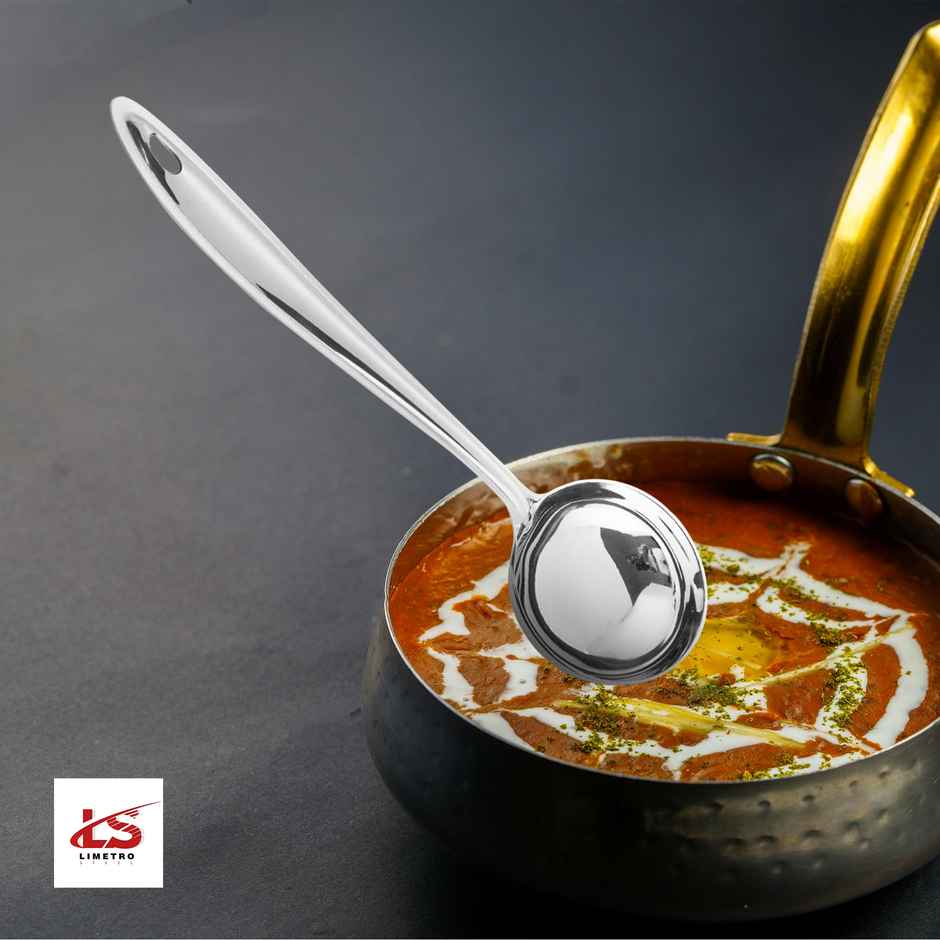 Limetro Steel Stainless Steel Serving Set | 3 Pcs