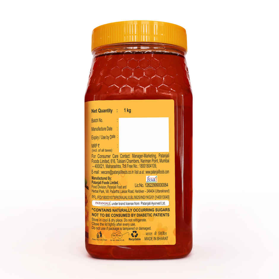 Patanjali Pure Natural Honey - No Added Sugar