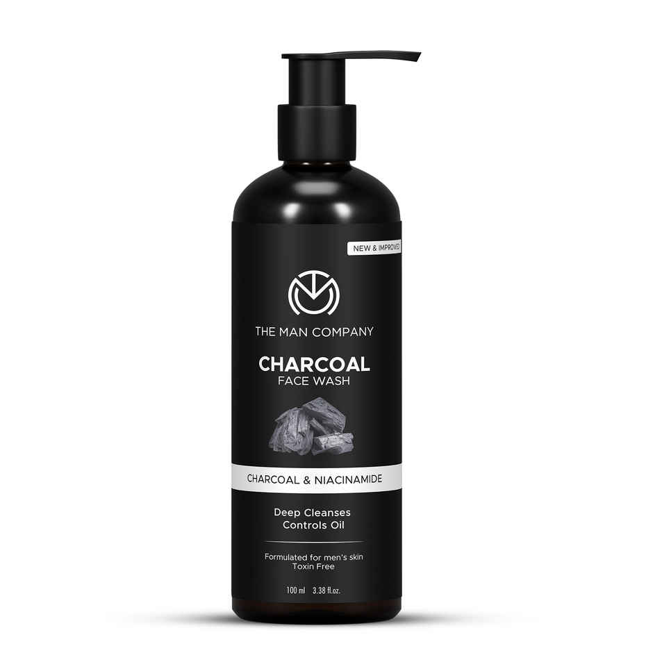 The Man Company Charcoal Face Wash with Niacinamide | Deep Cleanse & Oil Control