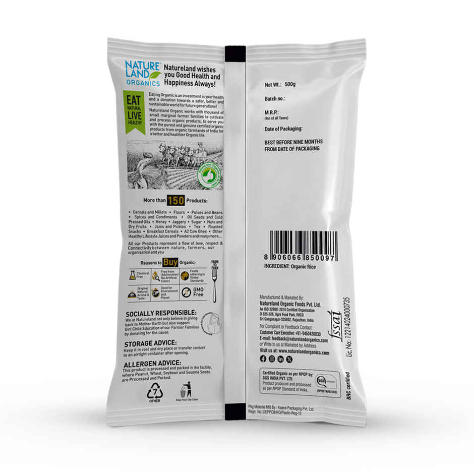 Natureland Organics Rice Poha