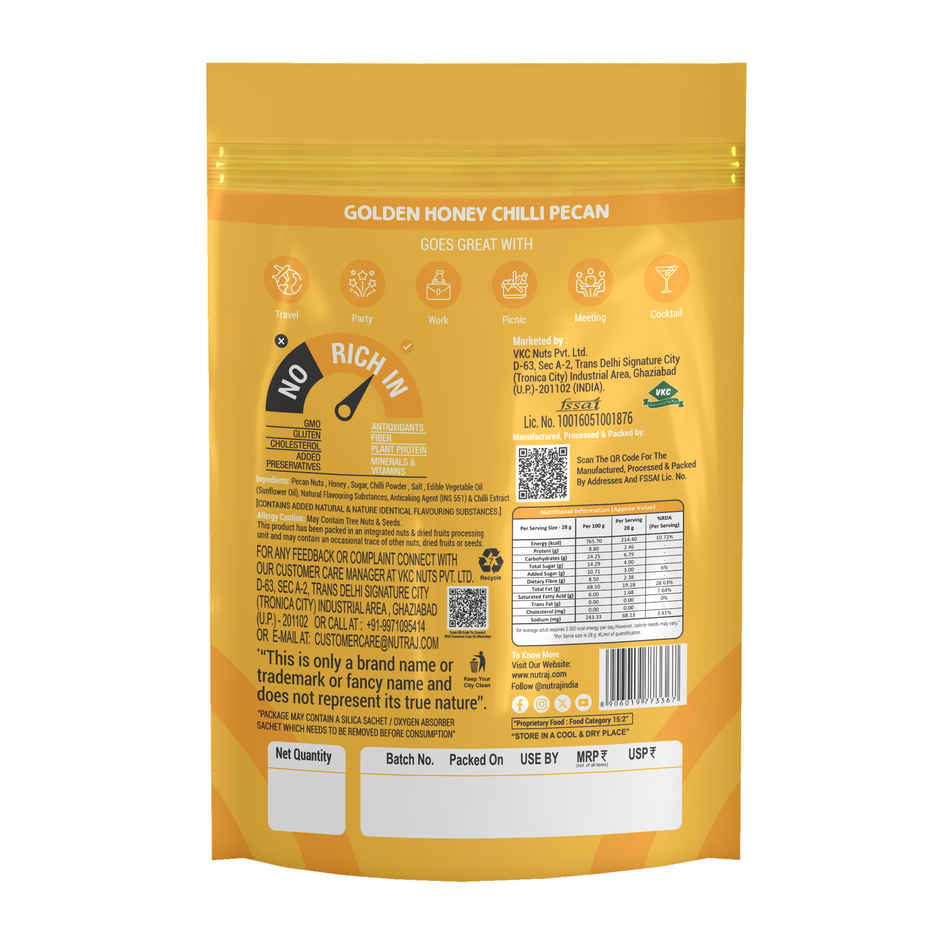 Nutraj Snackrite Premium Golden Honey Chilli Pecan