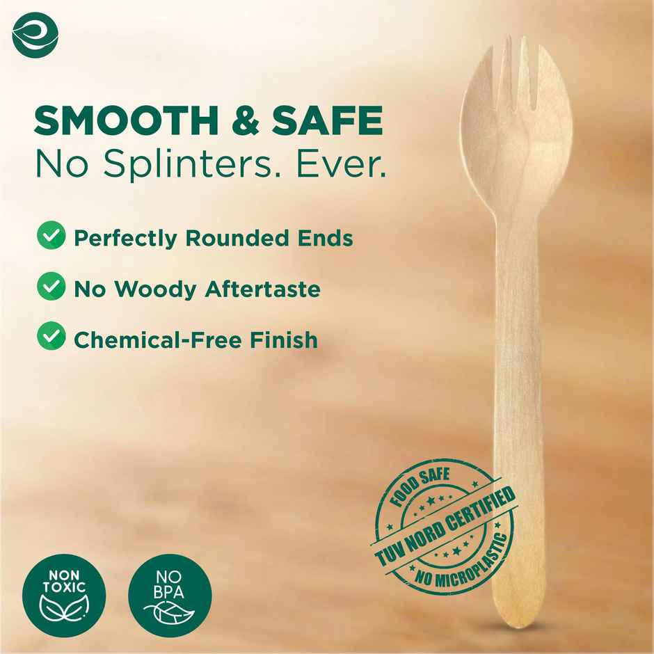 Eco Soul 160mm | 50 Count | Disposable Spork