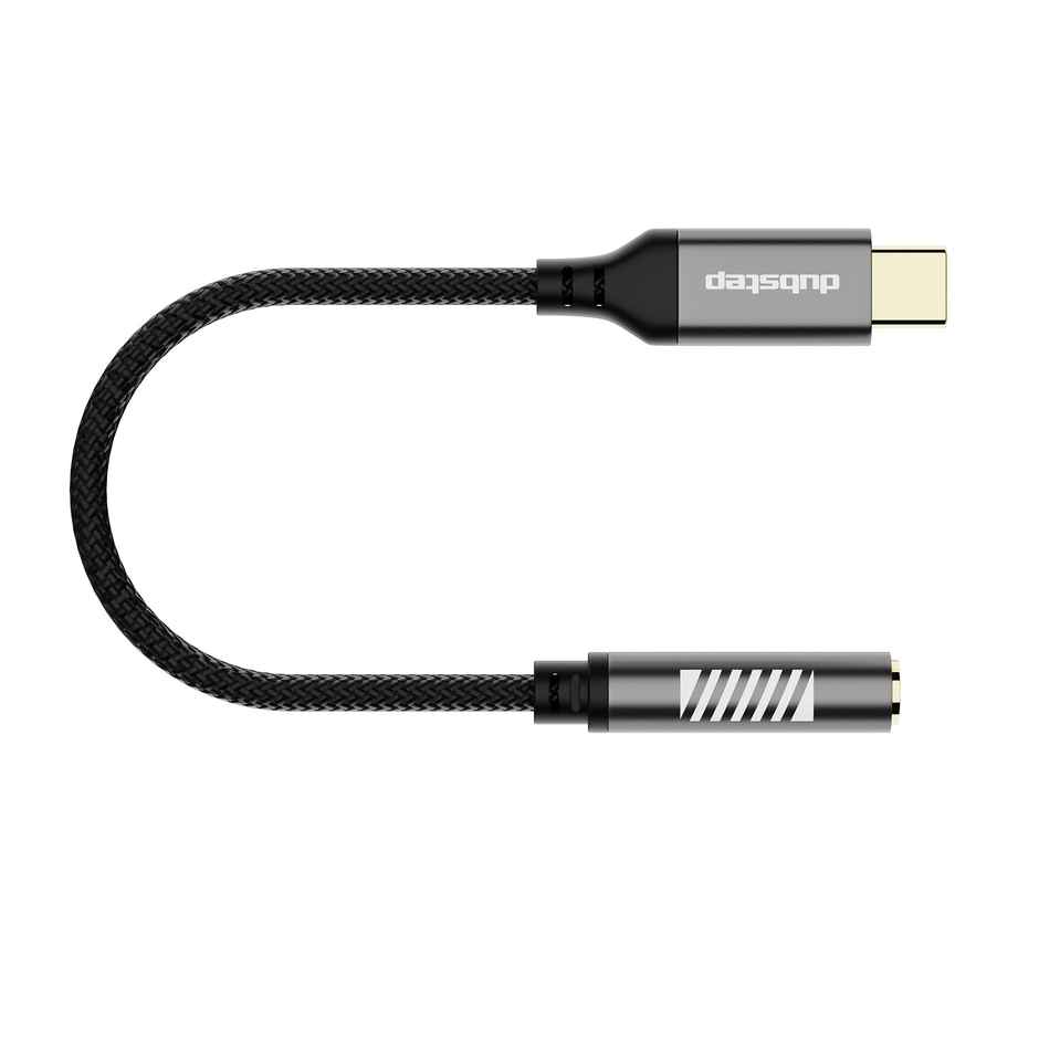 Dubstep Blaze Connect Type-C To 3.5 mm Aux Connector Supports - Music | Calls | Controls |Black