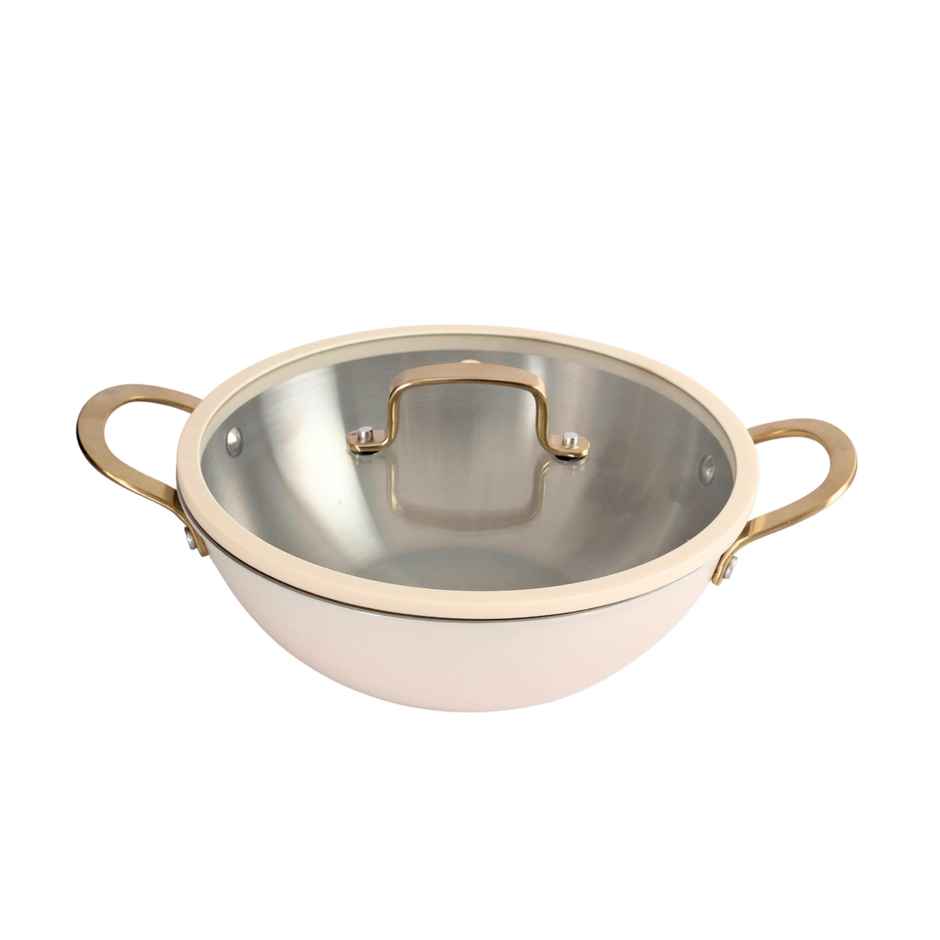 Carote Tripy Kadhai with Outer Ceramic | California Range | 24cm
